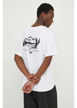 Levi&apos;s t-shirt bawełniany męski kolor biały z aplikacją ze sklepu ANSWEAR.com w kategorii T-shirty męskie - zdjęcie 169904464