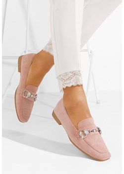 Różowe eleganckie mokasyny damskie Venea ze sklepu Zapatos w kategorii Mokasyny damskie - zdjęcie 169905320