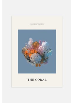 H & M - The Coral Plakat - Niebieski ze sklepu H&M w kategorii Plakaty - zdjęcie 169907572