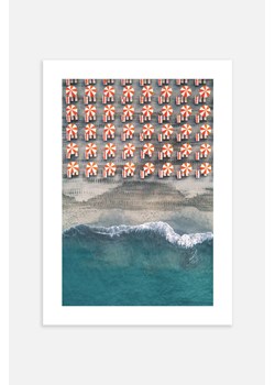 H & M - Tuscany Beach Umbrellas Plakat - Zielony ze sklepu H&M w kategorii Dekoracje ścienne - zdjęcie 169907630