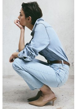 H & M - Slim Straight High Ankle Jeans - Niebieski ze sklepu H&M w kategorii Jeansy damskie - zdjęcie 169907811