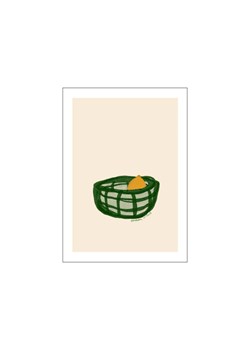 H & M - Engberg Studio - A Lemon In A Basket- Cream - Biały ze sklepu H&M w kategorii Dekoracje ścienne - zdjęcie 169908021