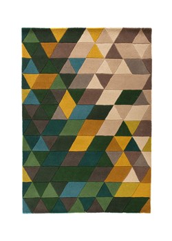 H & M - Wełniany Dywan Prism Z Geometrycznym Wzorem - Zielony ze sklepu H&M w kategorii Dywany - zdjęcie 169908203