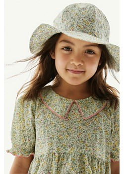 H & M - Czapka przeciwsłoneczna w kwiaty - Beżowy ze sklepu H&M w kategorii Czapki dziecięce - zdjęcie 169908214