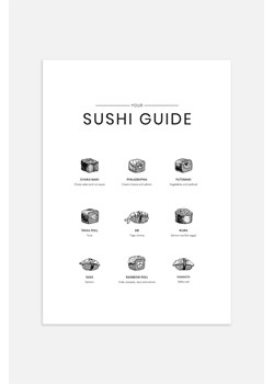 H & M - Sushi Guide Plakat - Biały ze sklepu H&M w kategorii Plakaty - zdjęcie 169908354