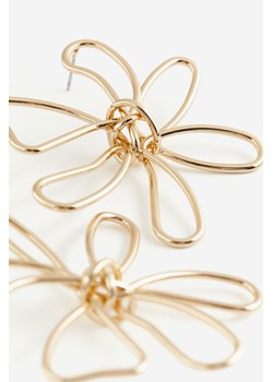 H & M - Kolczyki w kształcie kwiatów - Złoty ze sklepu H&M w kategorii Kolczyki - zdjęcie 169908362
