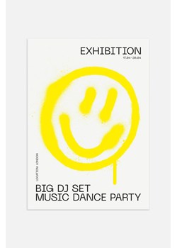 H & M - Music Dance Party Plakat - Żółty ze sklepu H&M w kategorii Dekoracje ścienne - zdjęcie 169908452