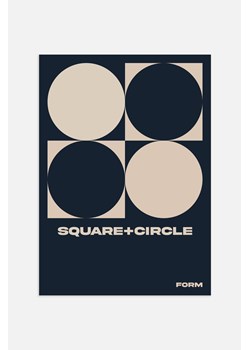 H & M - Square Circle Plakat - Czarny ze sklepu H&M w kategorii Plakaty - zdjęcie 169908464