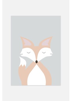 H & M - Sleeping Fox Plakat - Brązowy ze sklepu H&M w kategorii Plakaty - zdjęcie 169908591