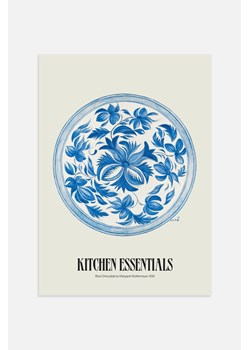 H & M - Blue China Plate Plakat - Niebieski ze sklepu H&M w kategorii Plakaty - zdjęcie 169908711
