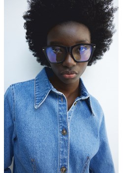 H & M - Okulary z filtrem niebieskiego światła - Czarny ze sklepu H&M w kategorii Okulary przeciwsłoneczne damskie - zdjęcie 169908724