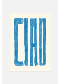 H & M - Ciao Plakat - Niebieski ze sklepu H&M w kategorii Dekoracje ścienne - zdjęcie 169908941