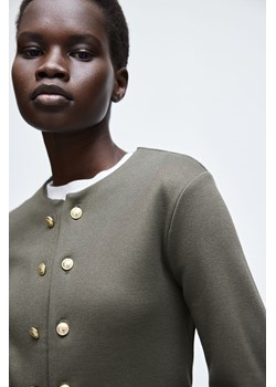 H & M - Dżersejowy kardigan - Zielony ze sklepu H&M w kategorii Swetry damskie - zdjęcie 169909144