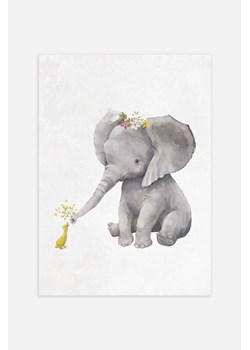 H & M - Elephant & Duck Plakat - Szary ze sklepu H&M w kategorii Dekoracje ścienne - zdjęcie 169909190