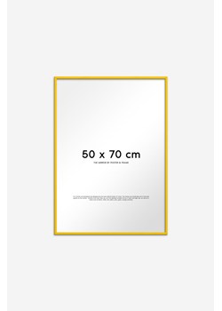 H & M - Lustro Z Drewnianą Ramą - Żółty ze sklepu H&M w kategorii Lustra - zdjęcie 169909212