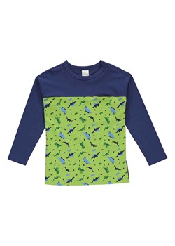 Fred´s World by GREEN COTTON Koszulka &quot;Dinosaur&quot; w kolorze granatowo-zielonym ze sklepu Limango Polska w kategorii T-shirty chłopięce - zdjęcie 169909752
