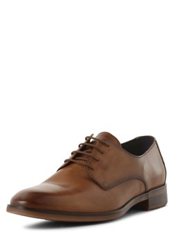 Lloyd Męskie skórzane buty sznurowane - Odil Mężczyźni skóra brązowy jednolity ze sklepu vangraaf w kategorii Buty eleganckie męskie - zdjęcie 169912091
