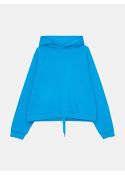 Mohito - Niebieska bluza z kapturem - niebieski ze sklepu Mohito w kategorii Bluzy damskie - zdjęcie 169912932