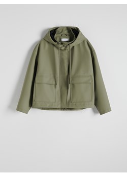 Reserved - Krótka kurtka przeciwdeszczowa - zielony ze sklepu Reserved w kategorii Kurtki damskie - zdjęcie 169935132