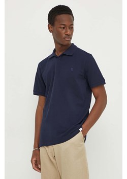 Les Deux polo bawełniane kolor niebieski gładki ze sklepu ANSWEAR.com w kategorii T-shirty męskie - zdjęcie 169937020