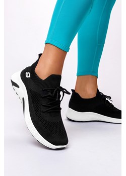 Czarne sneakersy Casu buty sportowe sznurowane 39-3-22-B ze sklepu Casu.pl w kategorii Buty sportowe damskie - zdjęcie 169943371