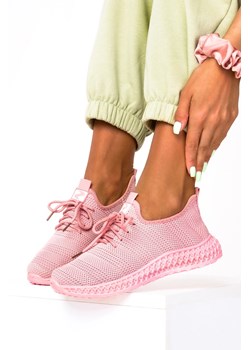Różowe buty sportowe sznurowane Casu SJ2026-5 ze sklepu Casu.pl w kategorii Buty sportowe damskie - zdjęcie 169944960