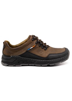 Męskie buty trekkingowe skórzane 292GT brązowe ze sklepu butyolivier w kategorii Buty trekkingowe męskie - zdjęcie 169949842