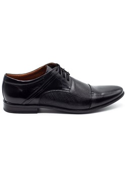 Buty męskie skórzane wizytowe 710 czarne ze sklepu butyolivier w kategorii Buty eleganckie męskie - zdjęcie 169950860