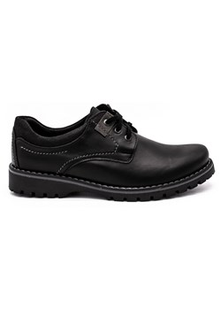 Buty męskie skórzane 879 czarne ze sklepu butyolivier w kategorii Półbuty męskie - zdjęcie 169951953