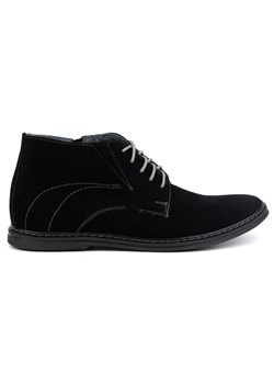 Buty męskie sztyblety sznurowane 307lu czarne ze sklepu butyolivier w kategorii Buty zimowe męskie - zdjęcie 169954212