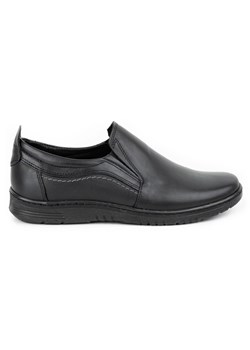 Buty męskie skórzane 727MP czarne ze sklepu butyolivier w kategorii Półbuty męskie - zdjęcie 169954250