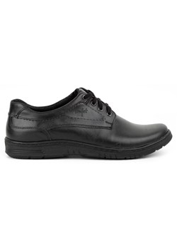 Buty męskie skórzane Casual 921K czarne ze sklepu butyolivier w kategorii Półbuty męskie - zdjęcie 169955293