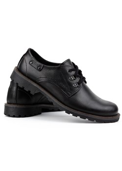 Buty męskie półbuty skórzane 812MP czarne ze sklepu butyolivier w kategorii Półbuty męskie - zdjęcie 169956703