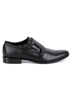 Skórzane buty wizytowe Monki 287LU czarne ze sklepu butyolivier w kategorii Buty eleganckie męskie - zdjęcie 169956810