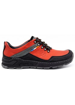 Męskie buty trekkingowe skórzane 292GT czerwone ze sklepu butyolivier w kategorii Buty trekkingowe męskie - zdjęcie 169957110