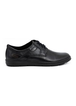 Buty męskie skórzane sznurowane 536J czarne ze sklepu butyolivier w kategorii Półbuty męskie - zdjęcie 169958014