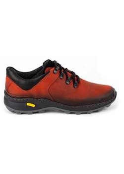 Buty męskie trekkingowe skórzane 890MA czerwone ze sklepu butyolivier w kategorii Buty trekkingowe męskie - zdjęcie 169958671