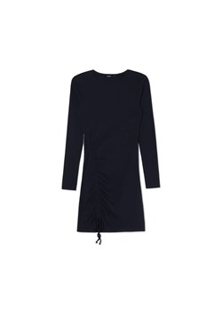 Cropp - Czarna sukienka mini z marszczeniem - czarny ze sklepu Cropp w kategorii Sukienki - zdjęcie 169958873