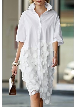 Sukienka TAKELMA WHITE ze sklepu Ivet Shop w kategorii Sukienki - zdjęcie 169959530