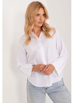 Biała klasyczna koszula damska zapinana z szerokimi rękawami ze sklepu 5.10.15 w kategorii Koszule damskie - zdjęcie 169960392