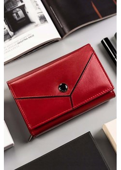 Damski, średni portfel czerwony ze skóry naturalnej - Peterson ze sklepu 5.10.15 w kategorii Portfele damskie - zdjęcie 169960504