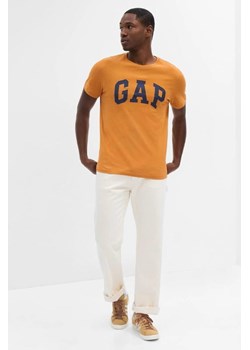 t-shirt męski gap 550338 żółty ze sklepu Royal Shop w kategorii T-shirty męskie - zdjęcie 169960924