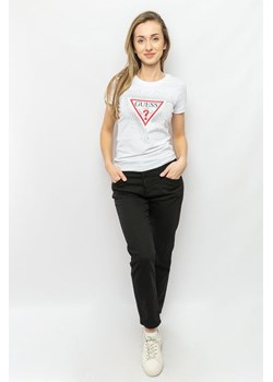 t-shirt damski guess w3bi55 j1314 biały ze sklepu Royal Shop w kategorii Bluzki damskie - zdjęcie 169960932