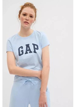 t-shirt damski gap 268820 niebieski ze sklepu Royal Shop w kategorii Bluzki damskie - zdjęcie 169960954