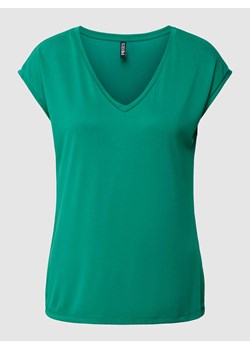 T-shirt z dekoltem w serek model ‘KAMALA’ ze sklepu Peek&Cloppenburg  w kategorii Bluzki damskie - zdjęcie 169964093