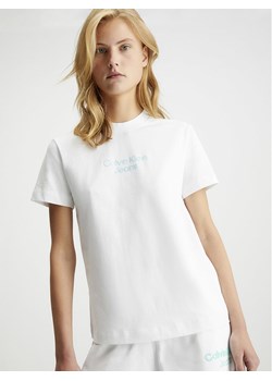Calvin Klein Koszulka w kolorze białym ze sklepu Limango Polska w kategorii Bluzki damskie - zdjęcie 169965372