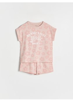 Reserved - Dwuczęściowa piżama z nadrukiem - brudny róż ze sklepu Reserved w kategorii Piżamy dziecięce - zdjęcie 169965984