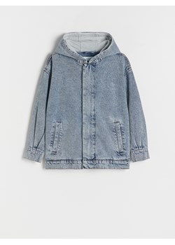 Reserved - Jeansowa kurtka oversize - niebieski ze sklepu Reserved w kategorii Kurtki chłopięce - zdjęcie 169966152