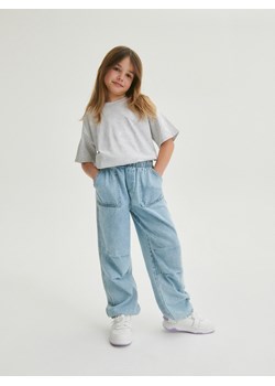 Reserved - Spodnie jeansowe parachute - niebieski ze sklepu Reserved w kategorii Spodnie dziewczęce - zdjęcie 169966290