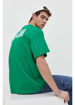 Converse t-shirt bawełniany męski kolor zielony z nadrukiem ze sklepu ANSWEAR.com w kategorii T-shirty męskie - zdjęcie 169967534